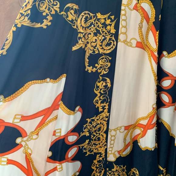 Marie Lund button front dress never worn. Versace’esque Print - Picture 6 of 6